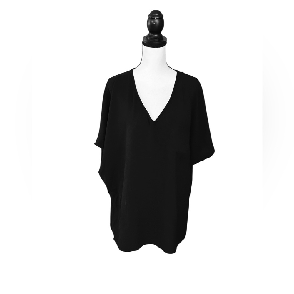 BiBi Classic Black V-Neck Tunic